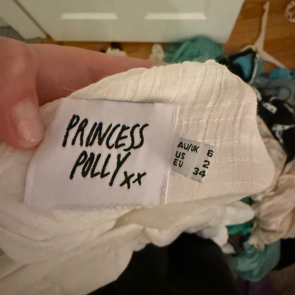 Princess Polly White Midi Dress Size 2 - Picture 2 of 4